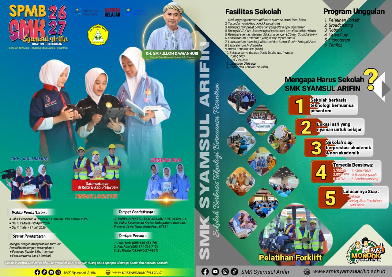 Brosur SPMB SMK Syamsul Arifin Halaman 1